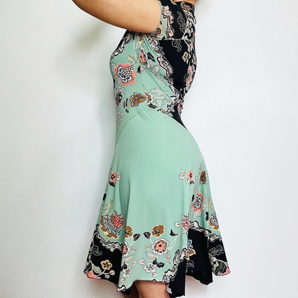 SOLD Roberto Cavalli Spring/Summer 2003 Floral Chinoiserie Bias Cut Dress - Picture 4 of 9